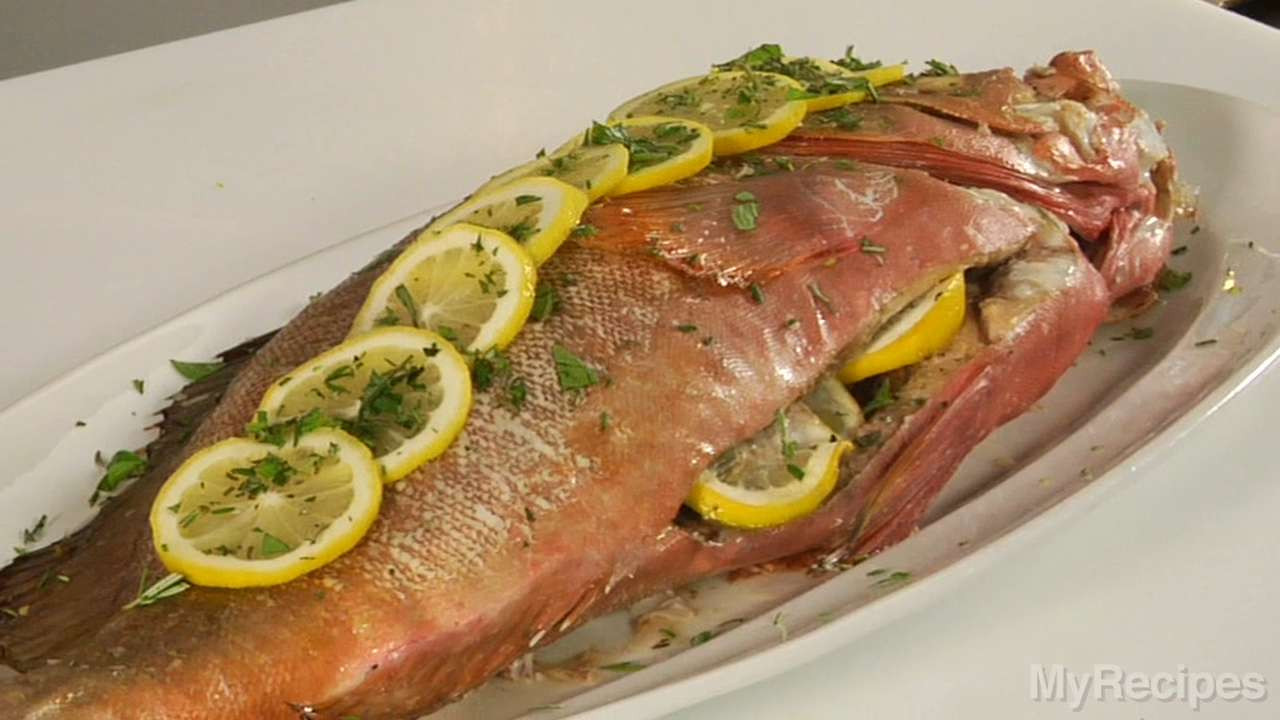 Stuffed Whole Fish Recipes
 Stuffed Whole Roasted Yellowtail Snapper Recipe