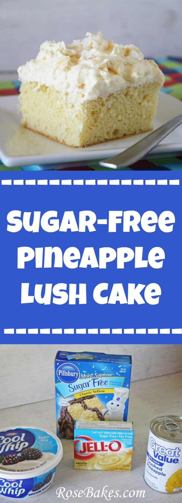 Sugar Free Desserts For Diabetics
 Sugar Free Pineapple Lush Cake Recipe