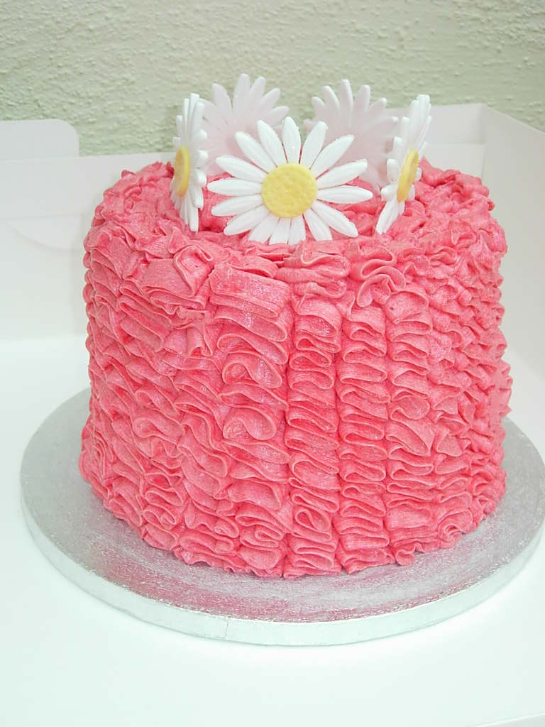 Summer Birthday Cake
 Hannahs Creative Cakes PINK SUMMER BIRTHDAY CAKE