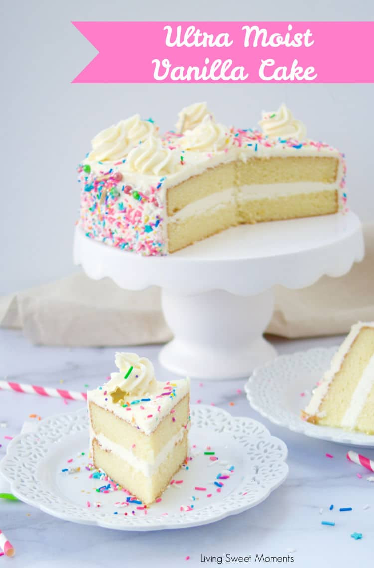 Super Moist Vanilla Cake Recipe Unique Super Moist Vanilla Cake Living Sweet Moments