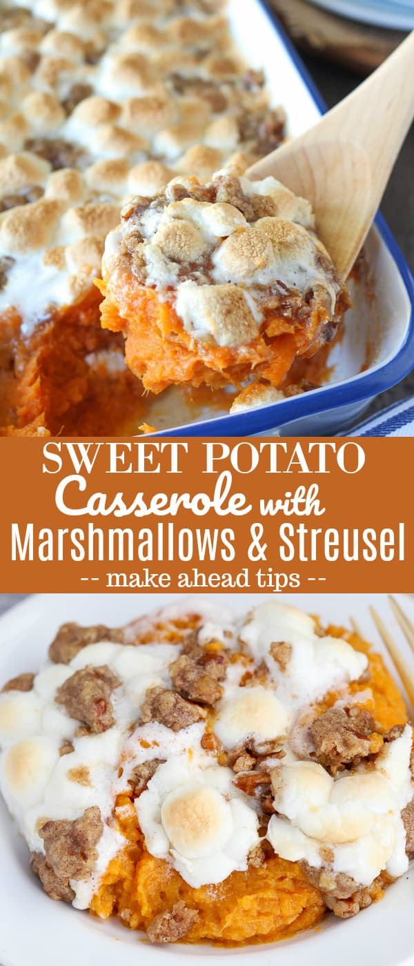 Sweet Potato Casserole With Marshmallow
 Sweet Potato Casserole with Marshmallows and Streusel