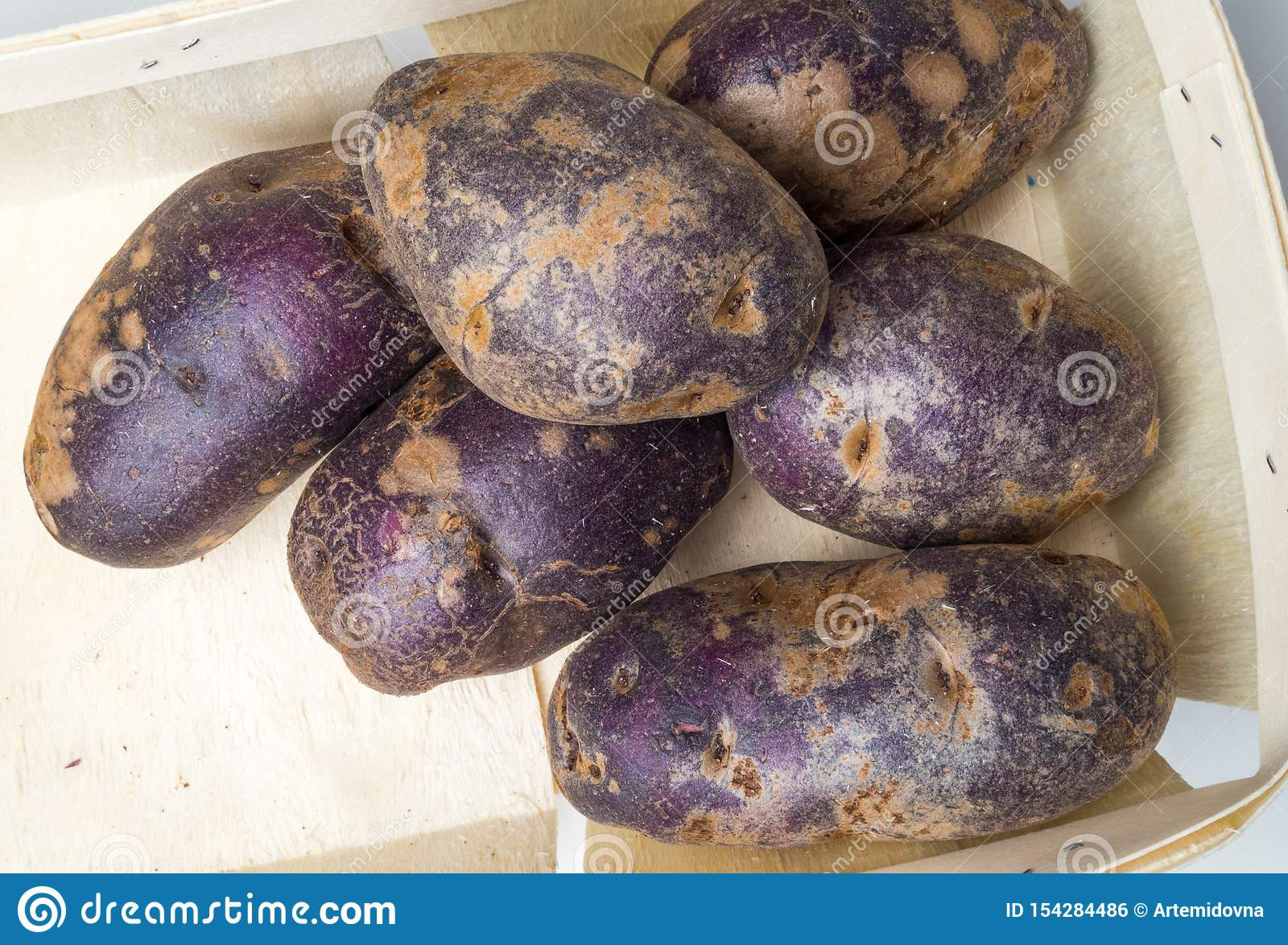 Sweet Potato Fiber
 Freshly Harvested Organic Sweet Potatoes In Wooden Box
