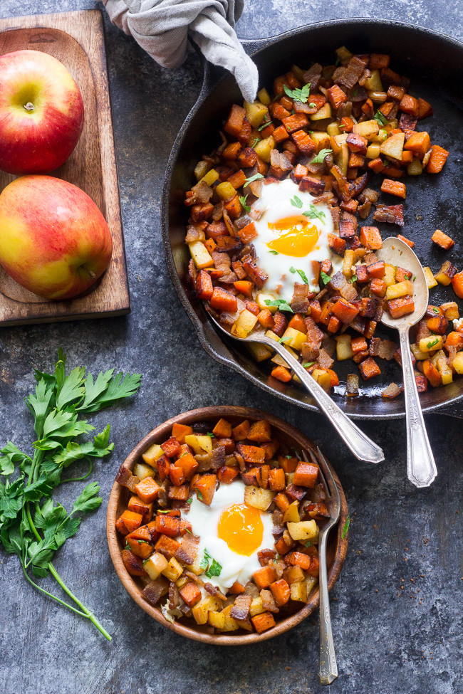 Sweet Potato Hash Paleo
 Paleo Sweet Potato Hash with Apples and Bacon Whole30