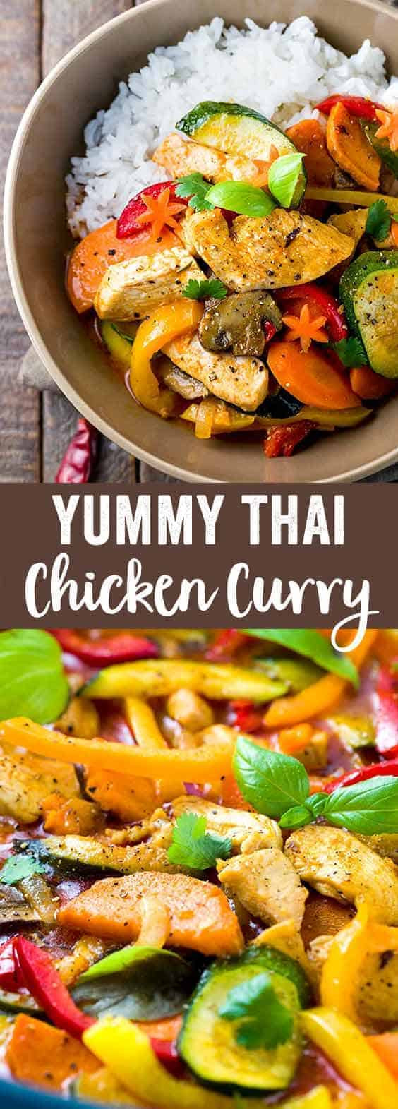 Thai Chicken Curry Recipes With Coconut Milk
 Fast Thai Chicken Curry with Coconut Milk