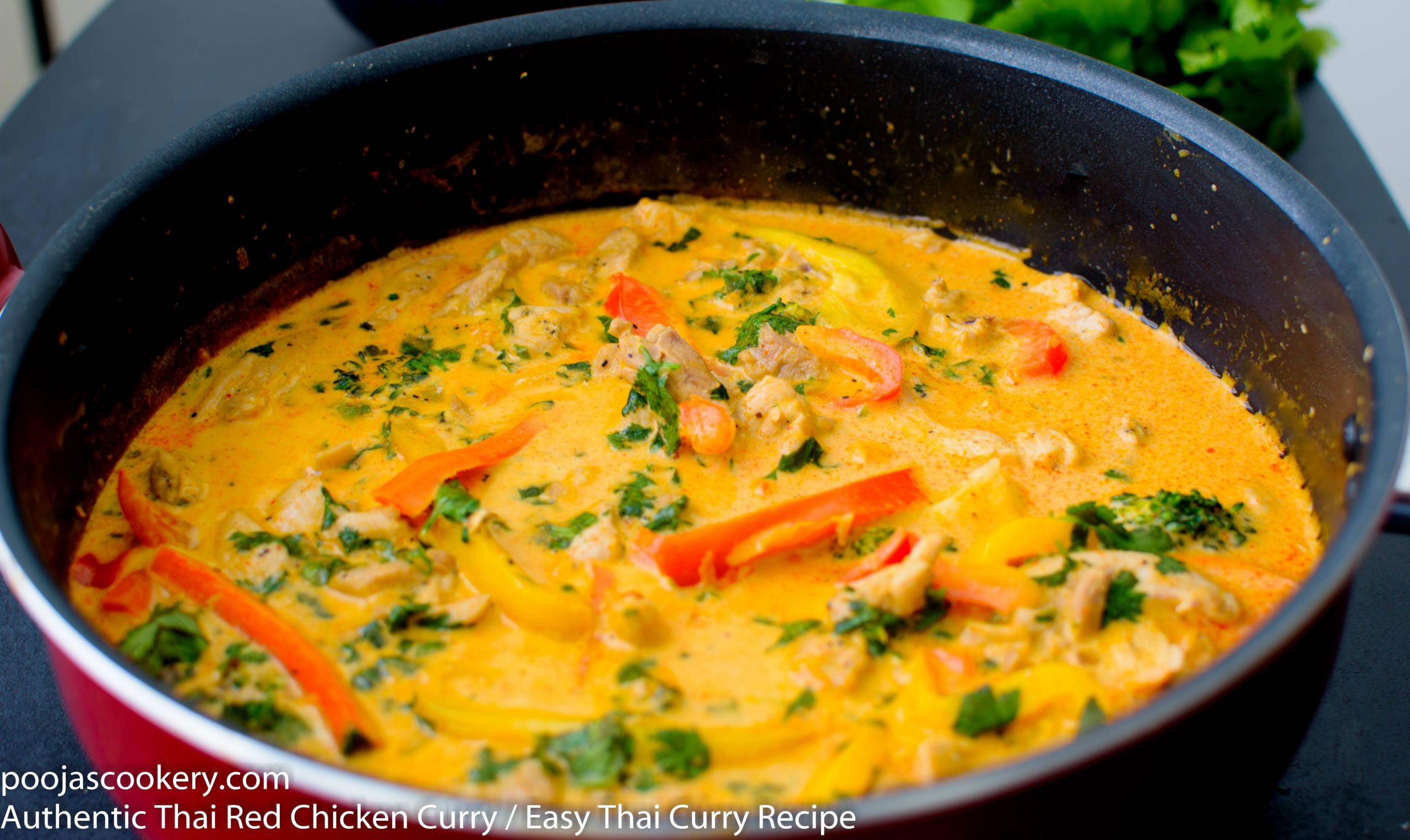 Thai Chicken Curry Recipes With Coconut Milk
 Thai Red Chicken Curry Easy Thai Curry Recipe Pooja s