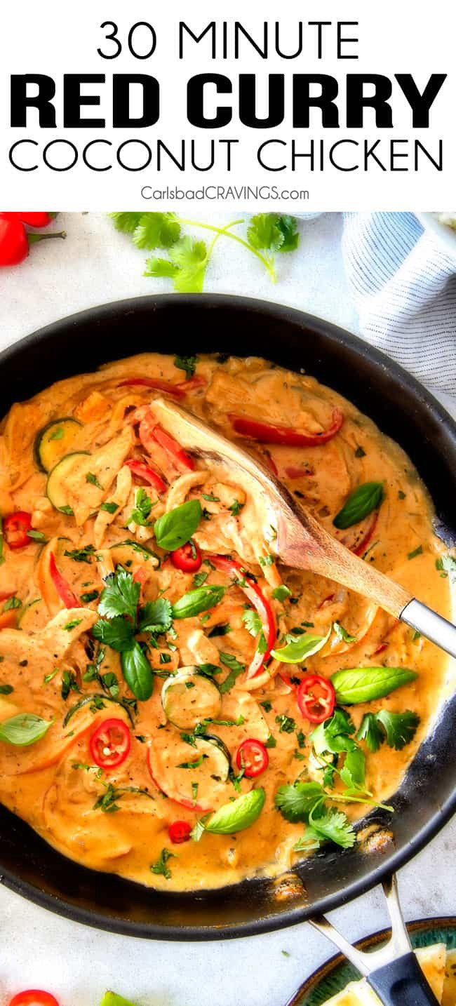 Thai Chicken Curry Recipes With Coconut Milk
 Thai Red Curry Chicken and Ve ables Carlsbad Cravings