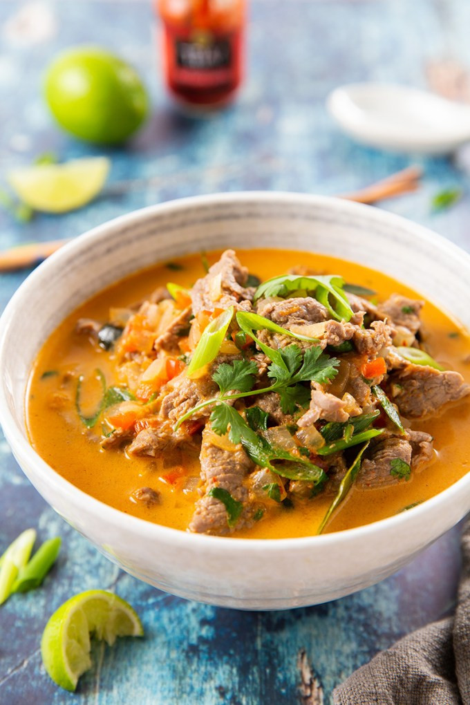 Thai Curry Noodles Recipe
 Thai Coconut Curry Beef Noodle Soup