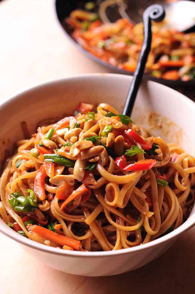 Thai Noodles Recipe
 Easy Thai Noodles With Peanut Sauce What s In The Pan