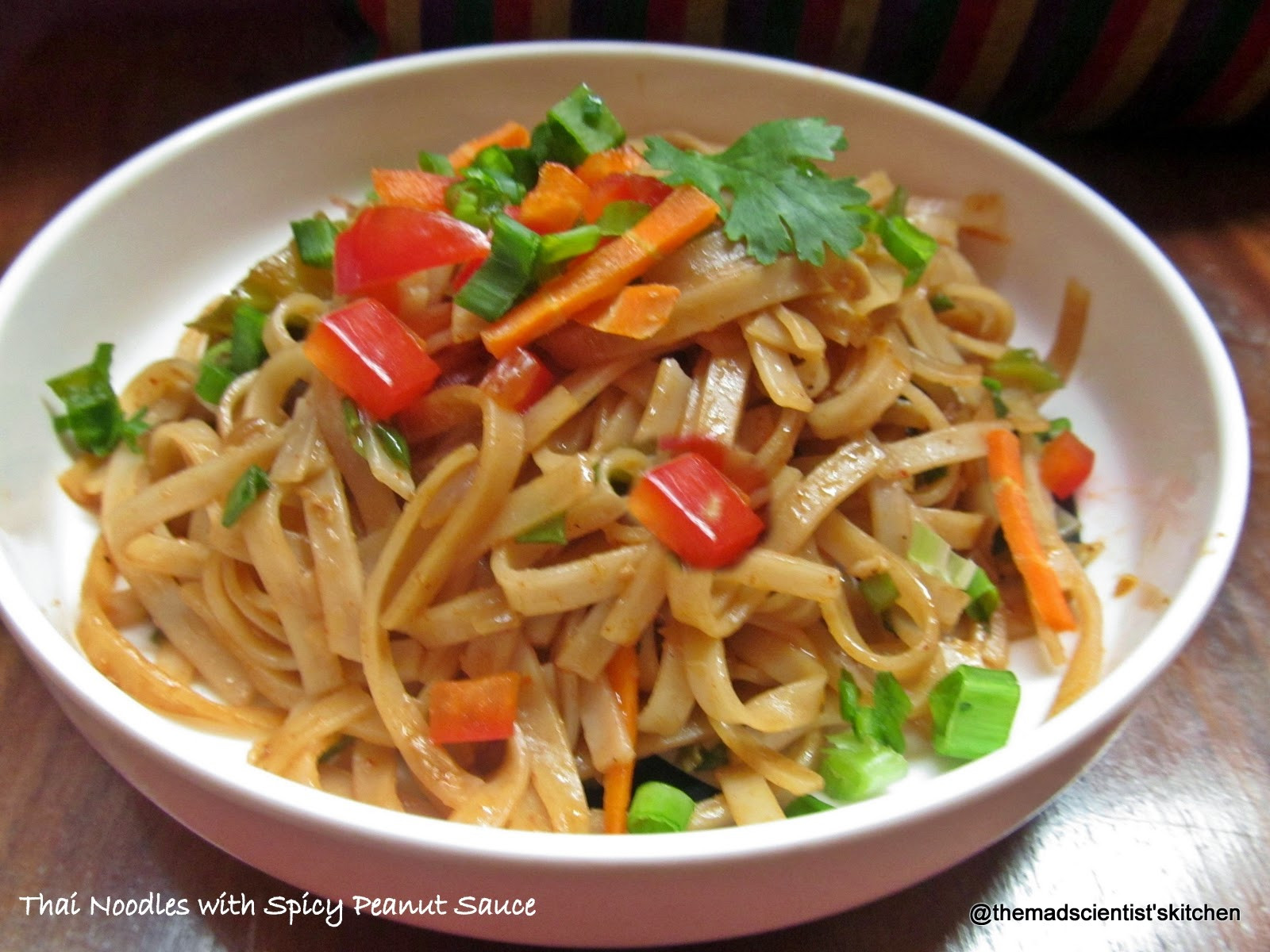 Thai Noodles With Peanut Sauce
 The Mad Scientist s Kitchen Thai Noodles with Spicy