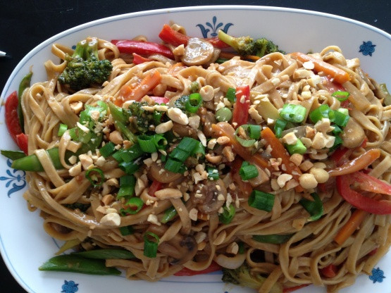 Thai Noodles With Peanut Sauce
 Thai Noodles With Spicy Peanut Sauce Recipe Genius Kitchen