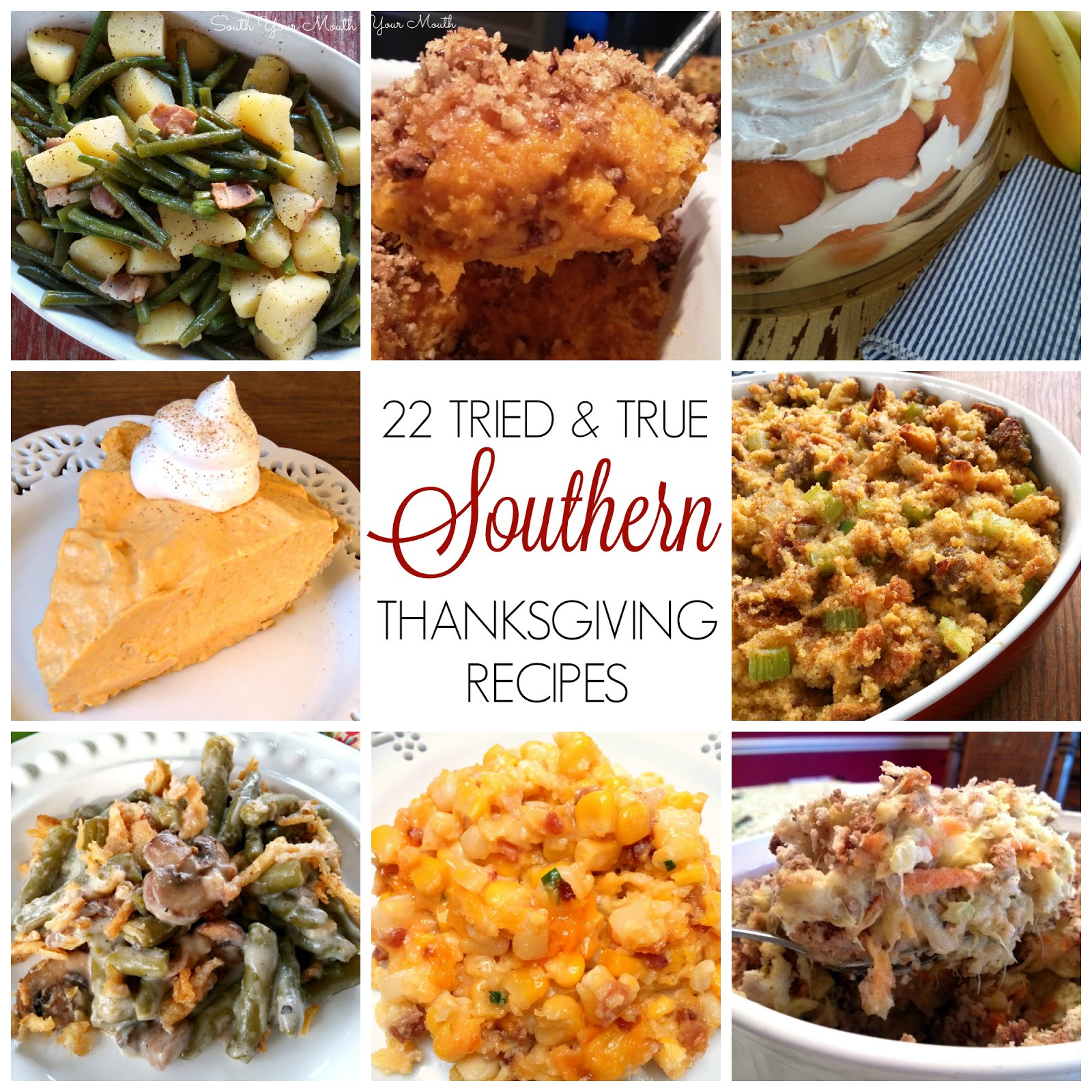 Thanksgiving Dinner Menu Ideas
 South Your Mouth Southern Thanksgiving Recipes