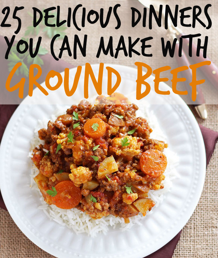 Things To Do With Ground Beef
 25 Delicious Dinners You Can Make With Ground Beef Turkey