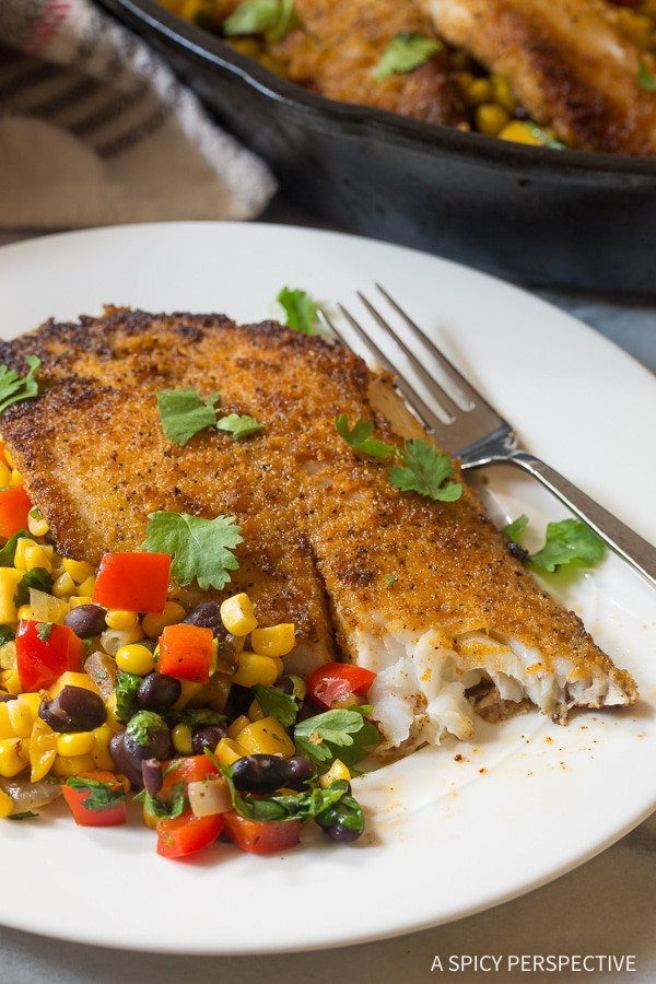 Tilapia Side Dishes
 Pan Fried Tilapia Southwest Skillet A Spicy Perspective
