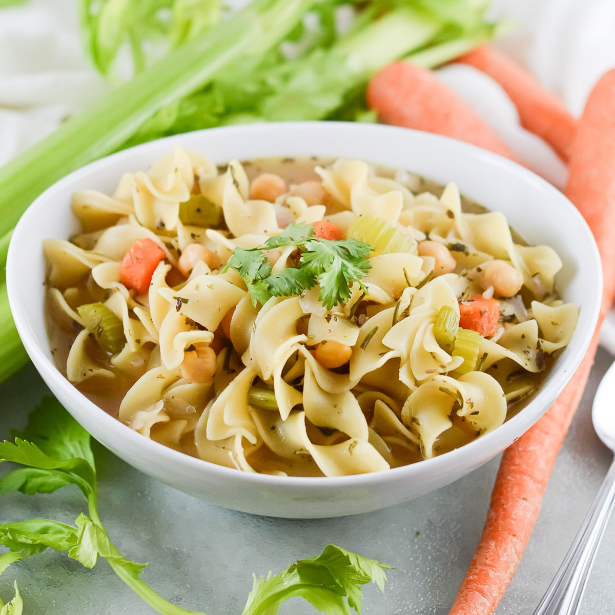 Tofu Chicken Noodle Soup
 Vegan Chicken Noodle Soup Easy e Pot Meal