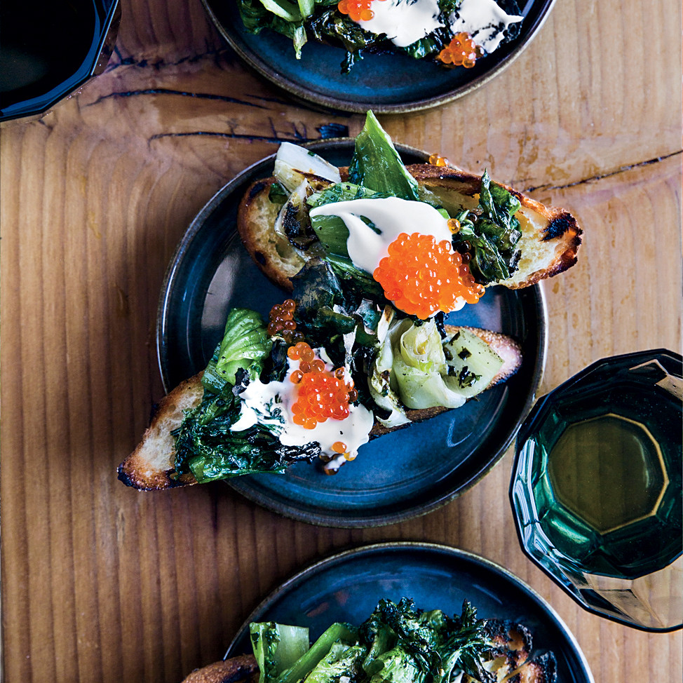 Trout Side Dishes
 Grilled Escarole Toasts with Trout Roe Recipe Maggie