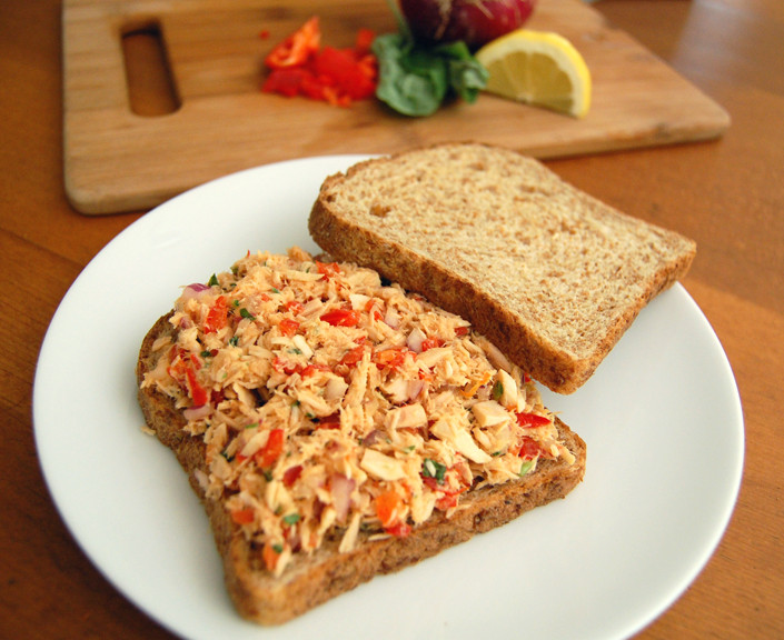 Tuna Sandwiches Without Mayo
 Cooking for the Average Joan recipe TUNA SALAD WITHOUT