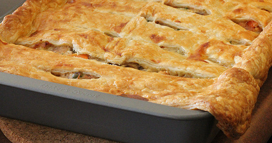 Turkey Pot Pie With Puff Pastry
 Turkey Pot Pie with Puff Pastry Topping Food and Whine