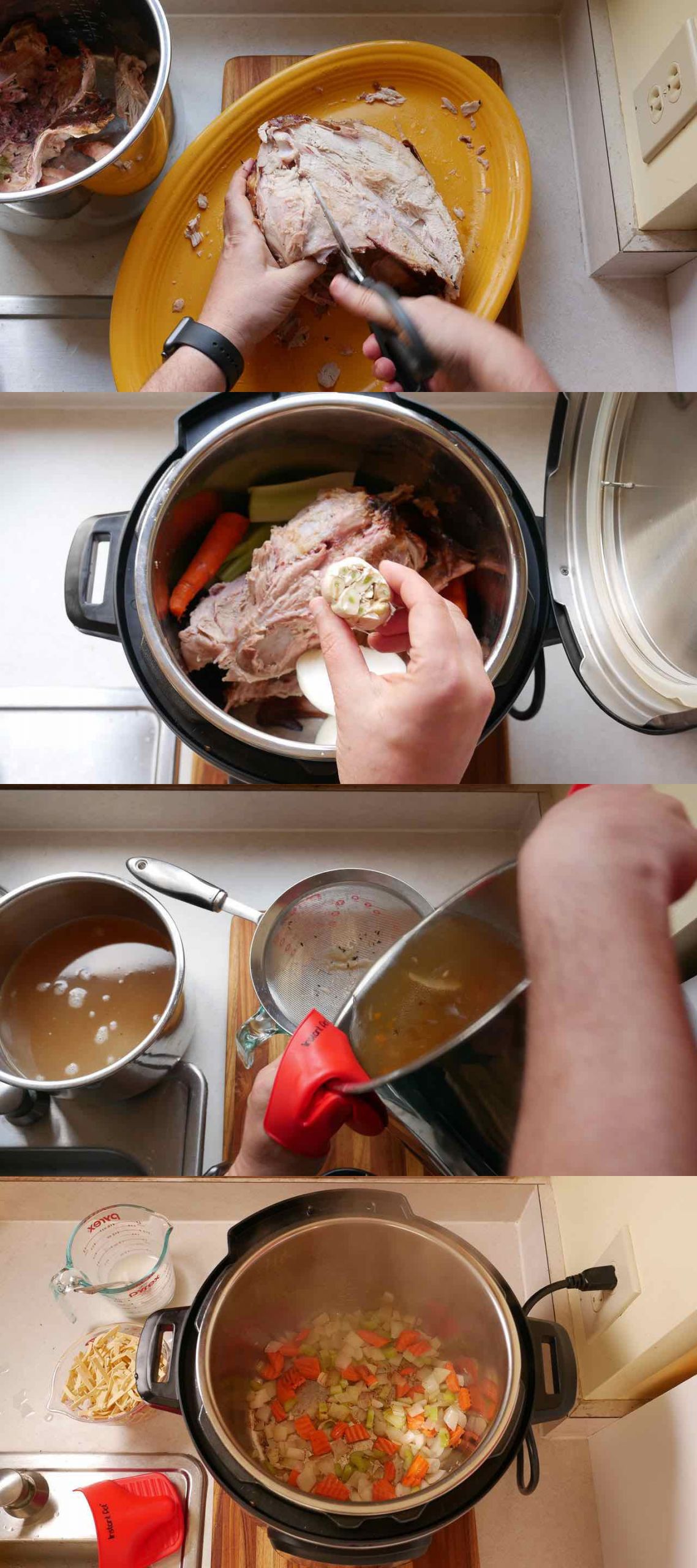 Turkey Soup Carcass
 Pressure Cooker Day After Thanksgiving Turkey Carcass Soup