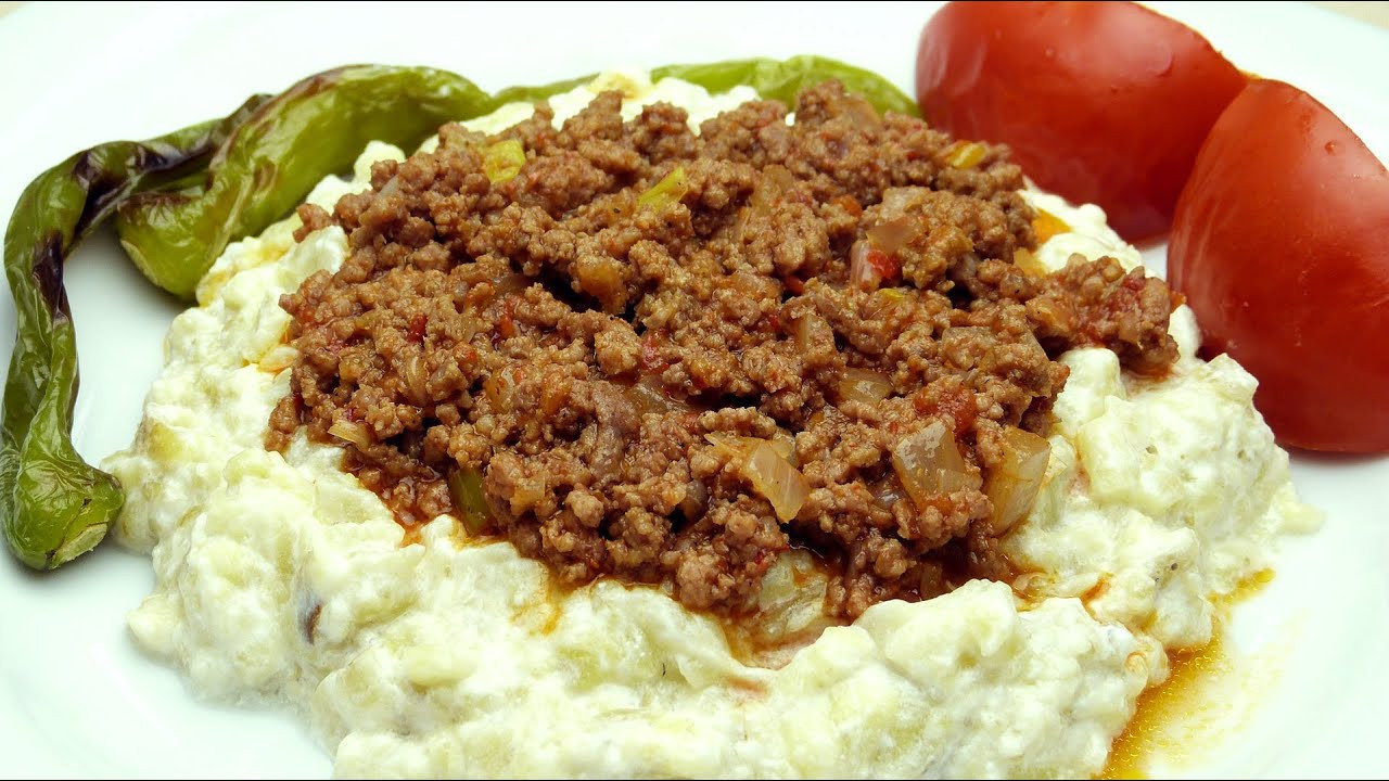 Turkish Ground Beef
 Turkish Kebab Recipe Eggplant Puree with Ground Beef