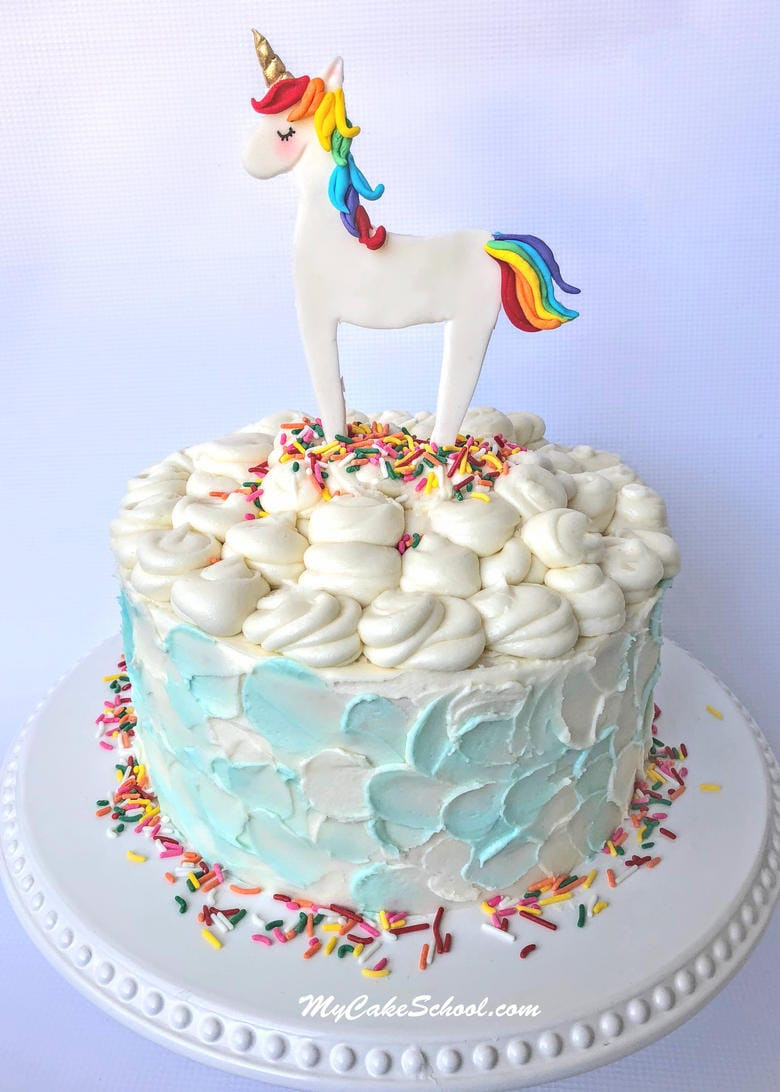 Unicorn Cake Recipe
 Unicorn Cake Topper Free Video Tutorial