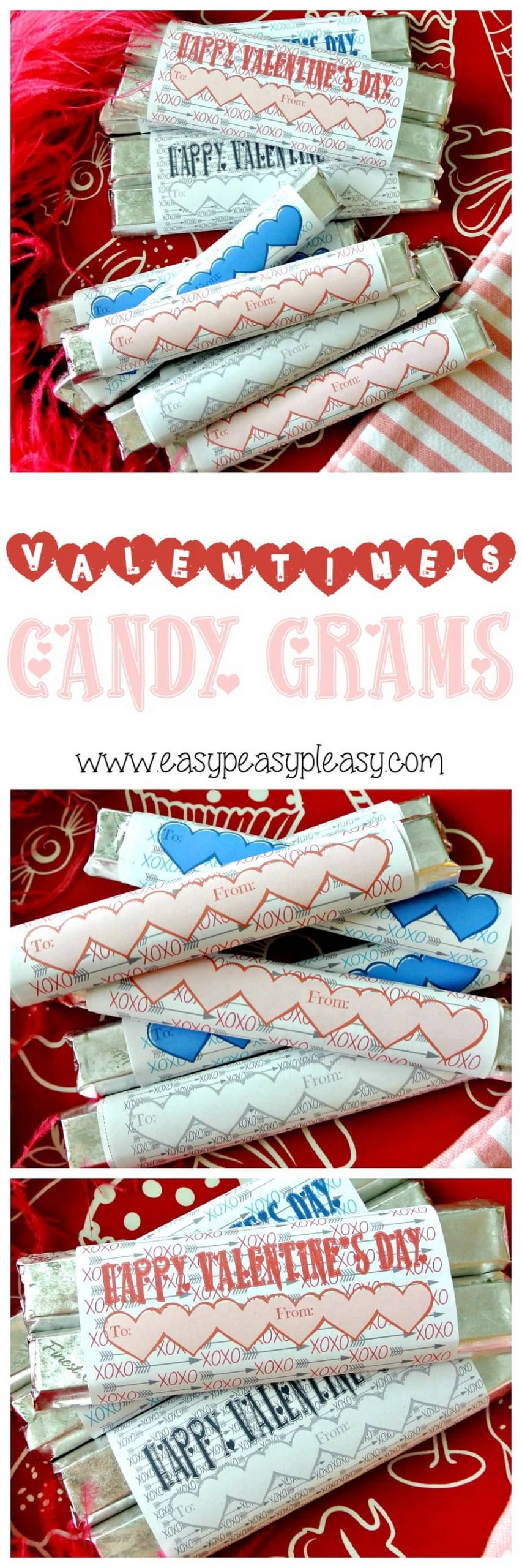 Valentines Day Candy Grams
 Free Printable Valentine s Day Candy Grams Easy Peasy Pleasy