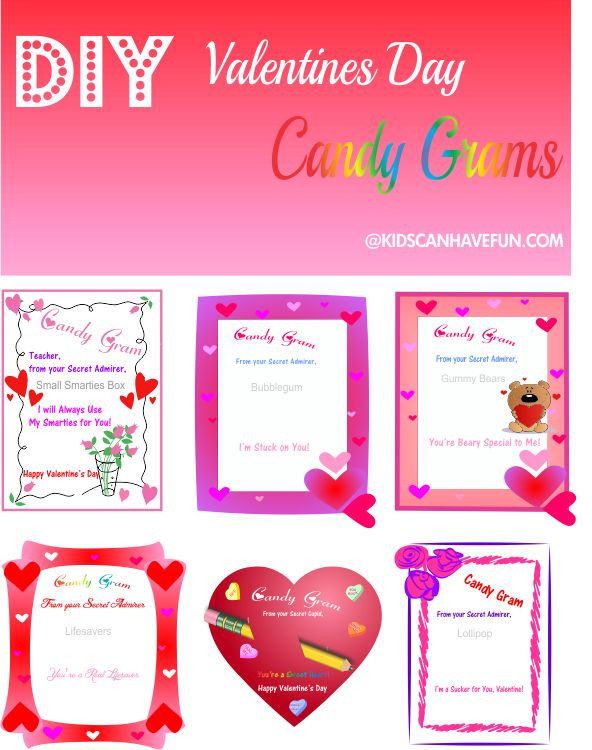 Valentines Day Candy Grams
 DIY Valentine s Day Candy Grams