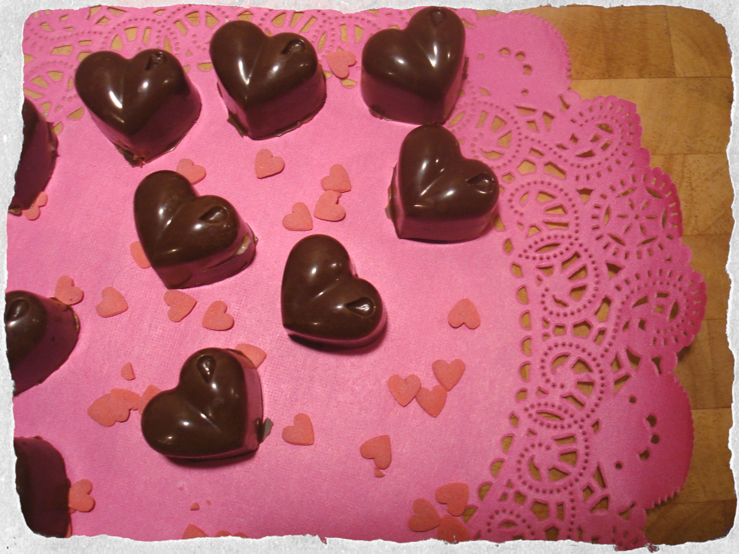 Valentines Day Candy Recipe
 Valentine’s Day chocolates with Bailey’s cream