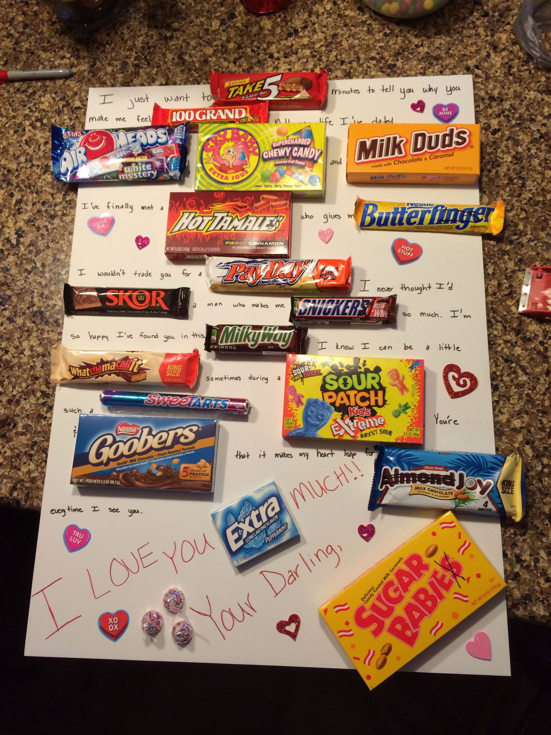 Valentines Day Card With Candy
 A Cute valentines day candy card my friend had the idea to