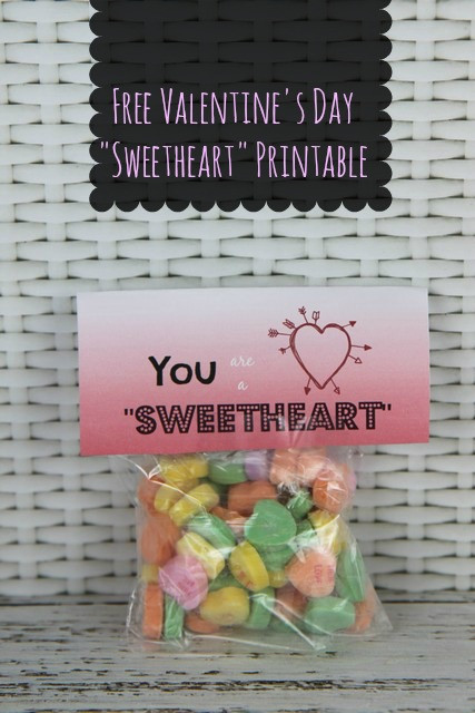 Valentines Day Card With Candy
 "You Are a Sweetheart" Valentine s Day Card Idea