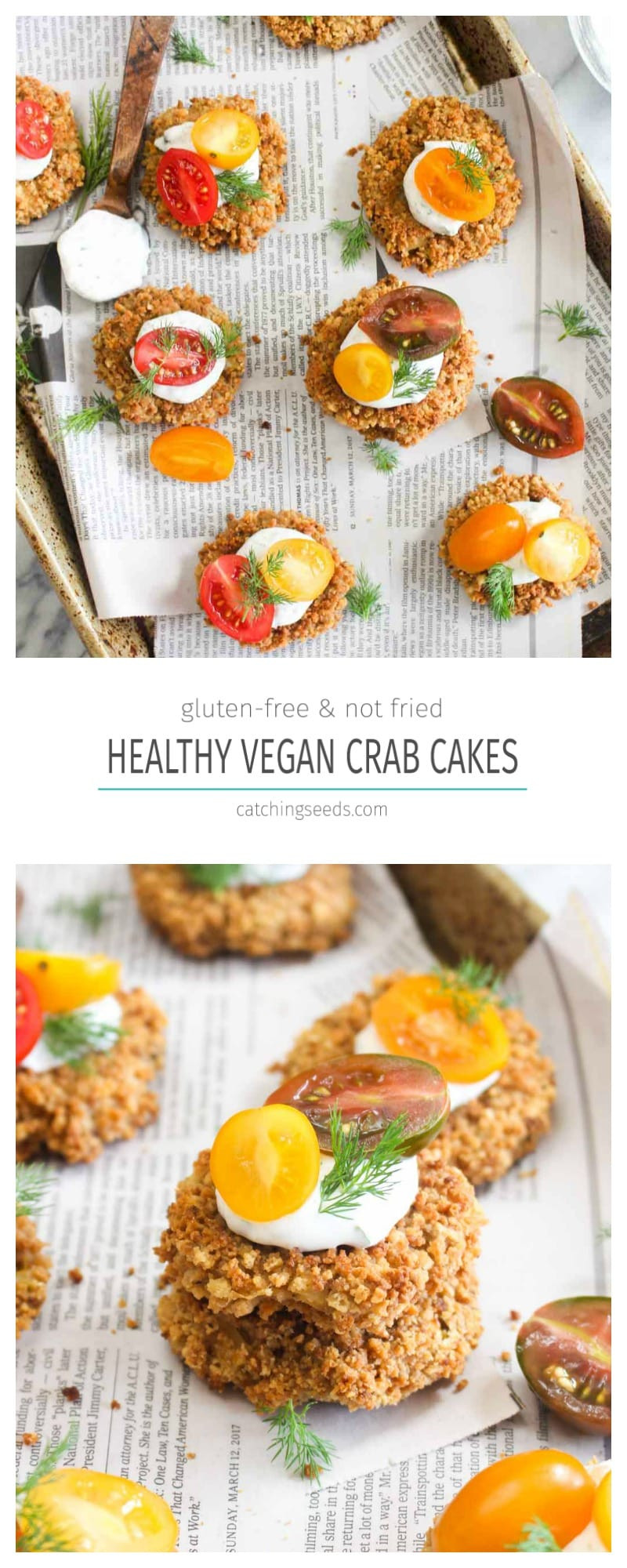 Vegan Crab Cake Recipe
 Vegan Crab Cakes with Herbed Yogurt Sauce