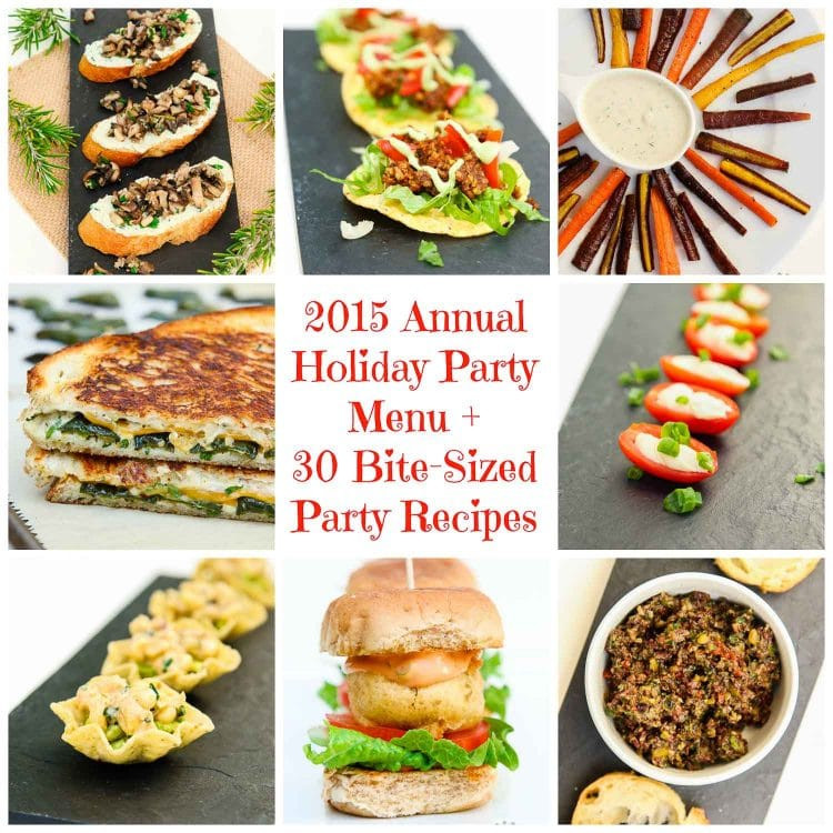 Vegan Dinner Party Menus Elegant 2015 Annual Holiday Party Menu 30 Vegan Bite Sized Party
