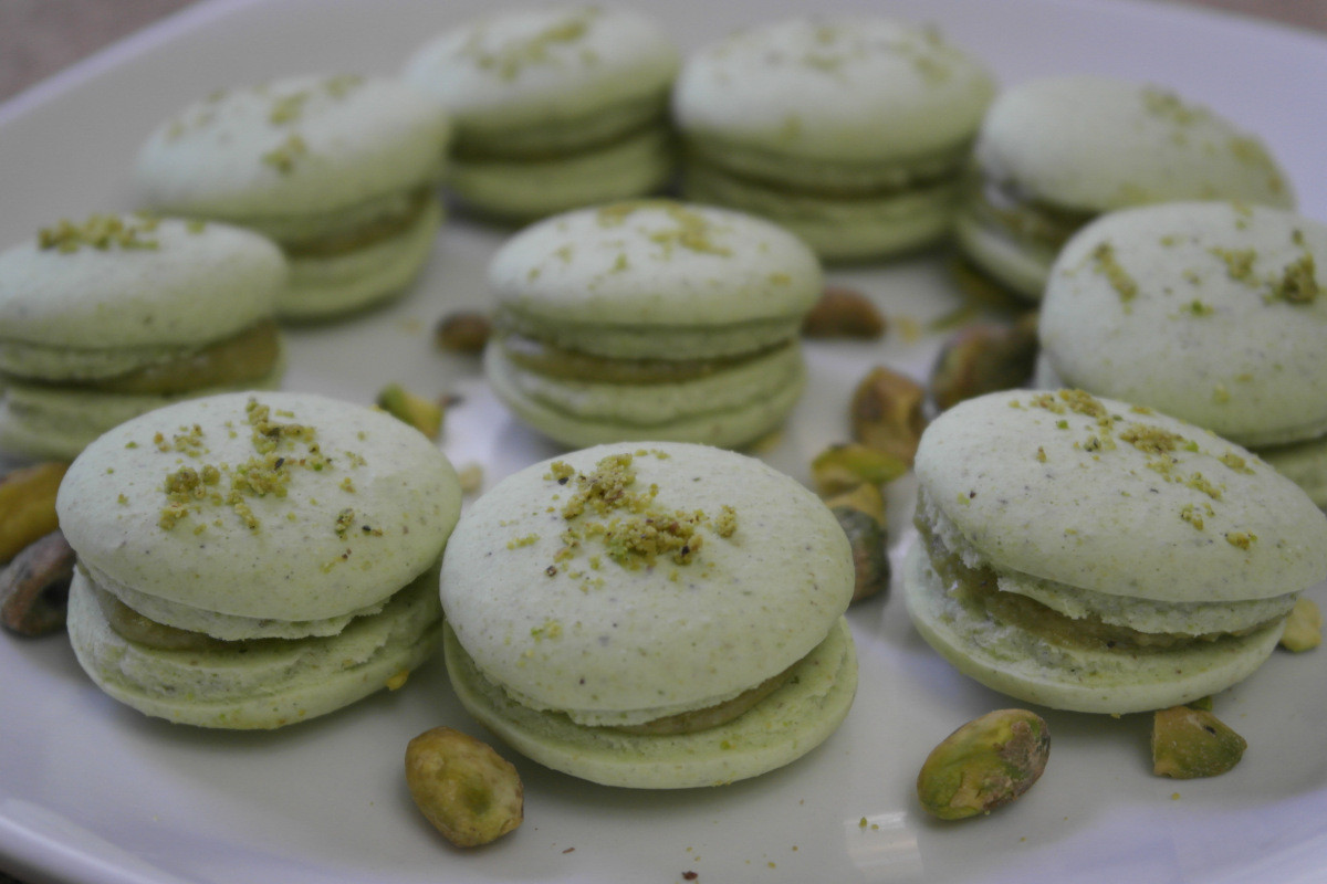 Vegan French Macaroons
 Fave recipe Step by step vegan pistachio French macarons