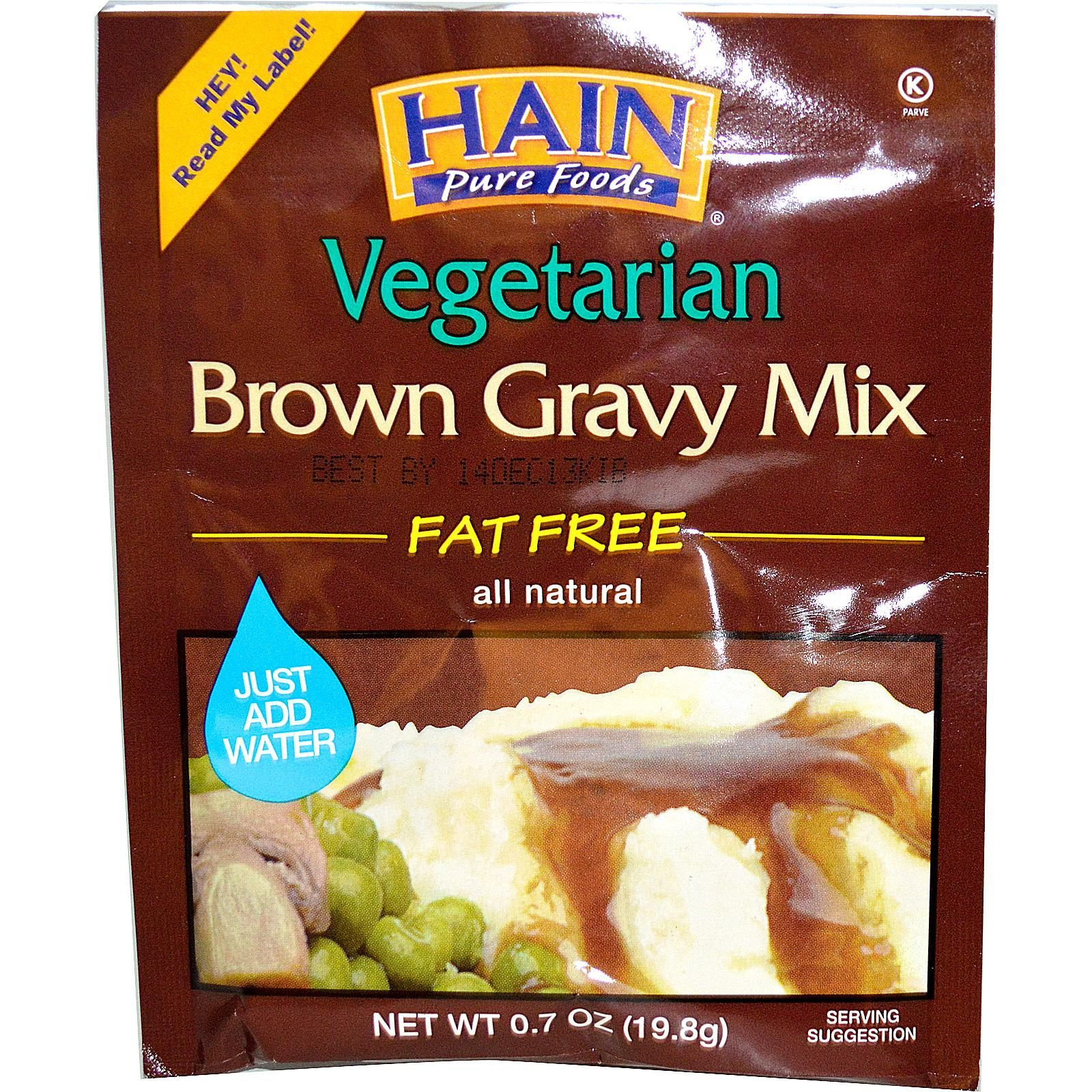 Vegan Gravy Mix
 Hain Pure Foods Ve arian Brown Gravy Mix 0 7 oz 19 8