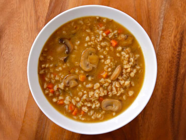 Vegan Mushroom Barley Soup
 Mushroom Barley Soup forting Deli Style Soup Recipe