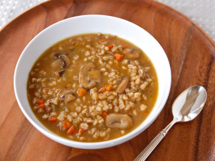 Vegan Mushroom Barley Soup
 Mushroom Barley Soup forting Deli Style Soup Recipe