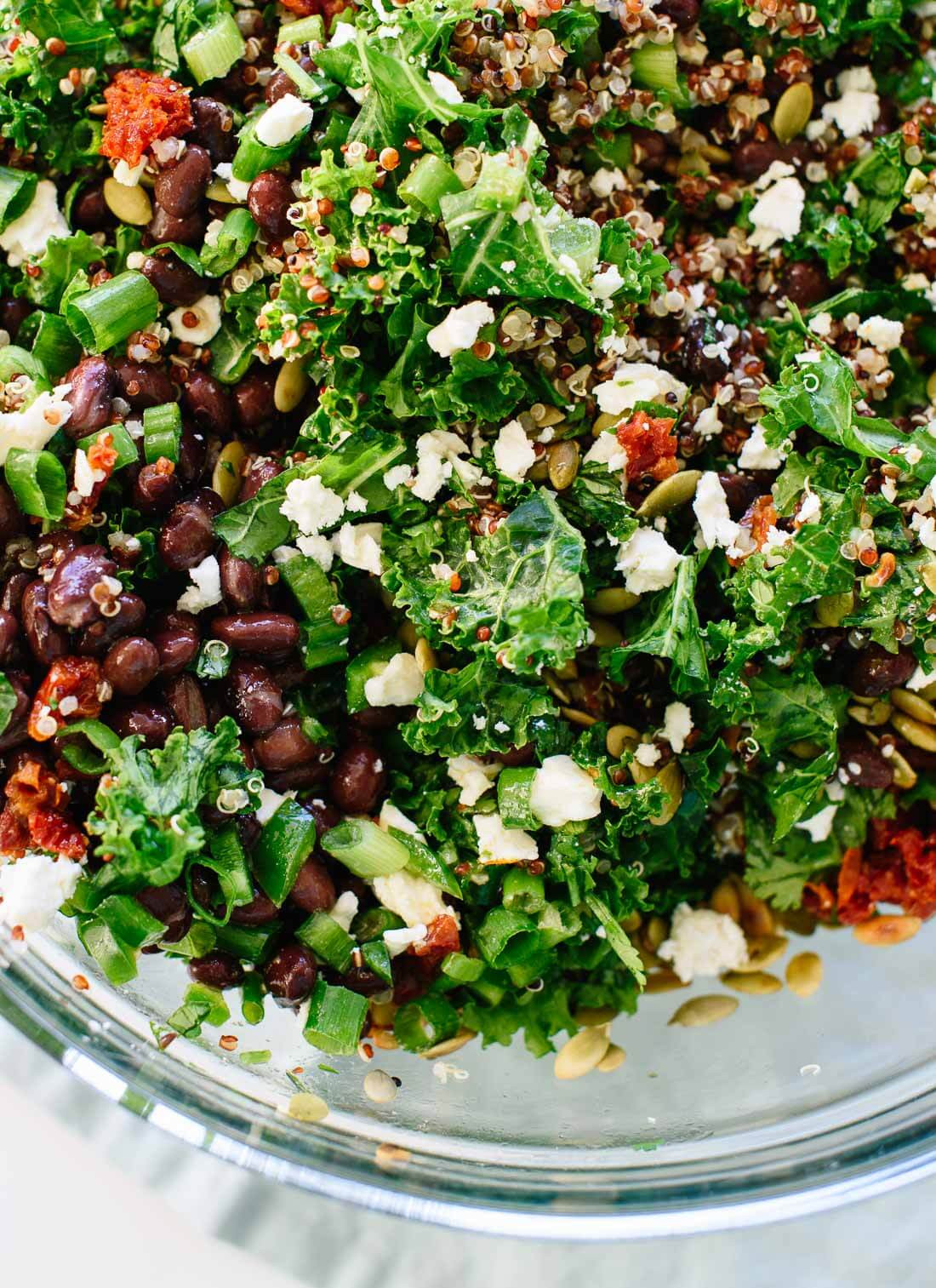 Vegan Quinoa Salad Recipes
 Mexican ish Kale & Quinoa Salad Recipe Cookie and Kate