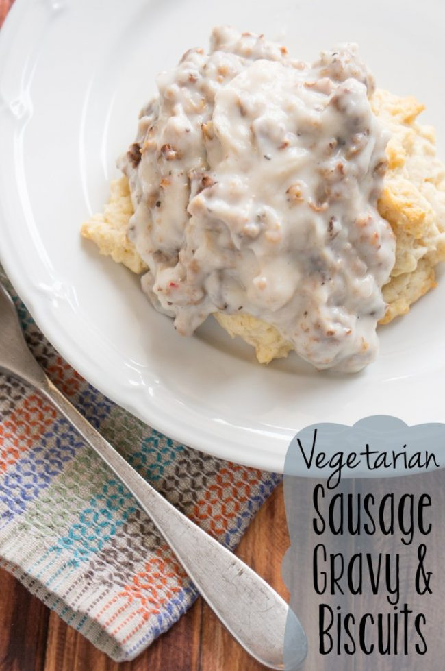 Vegan Sausage Gravy
 Ve arian Sausage Gravy and Biscuits A Mom s Take