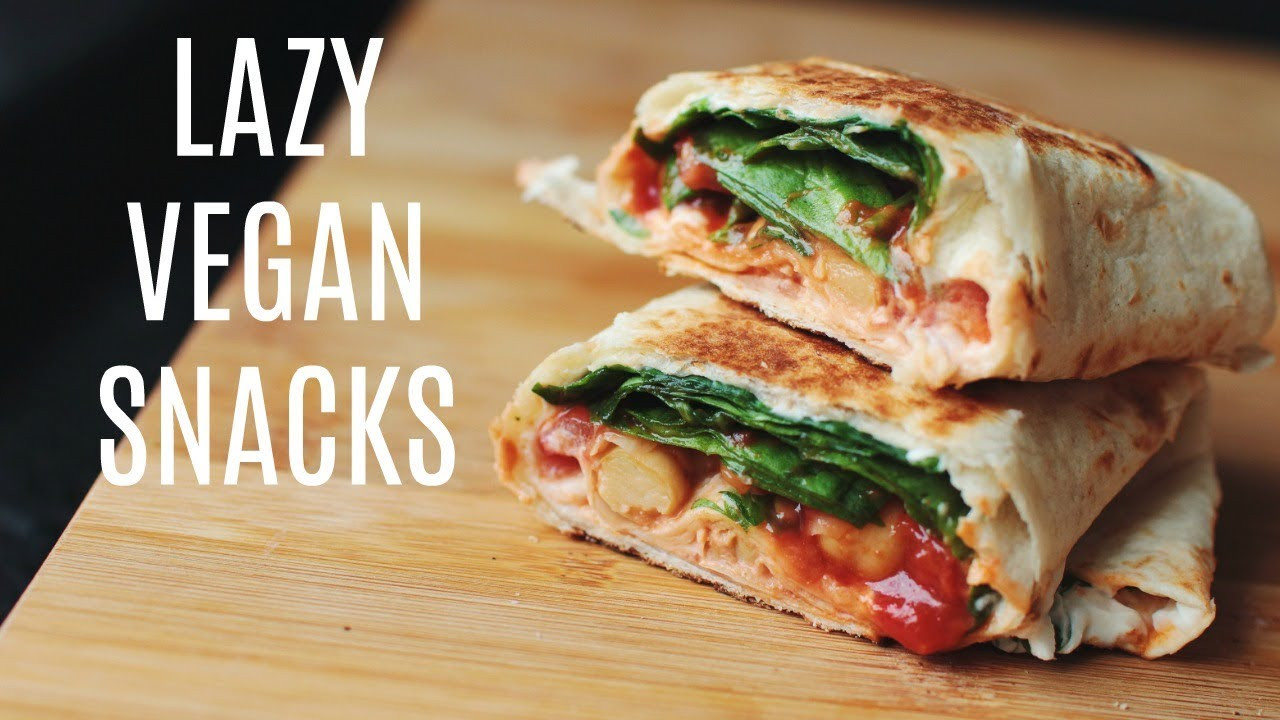 Vegan Snack Recipes
 Super Lazy Vegan Snack Ideas healthy easy 