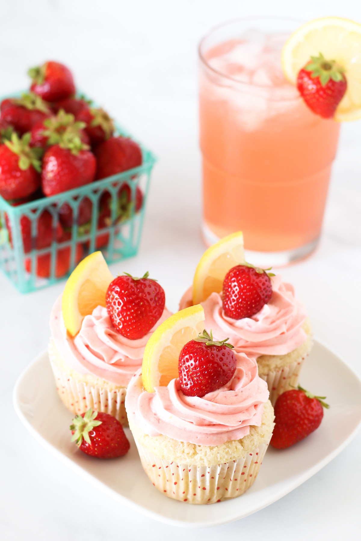 Vegan Strawberry Cupcakes
 gluten free vegan strawberry lemonade cupcakes Sarah
