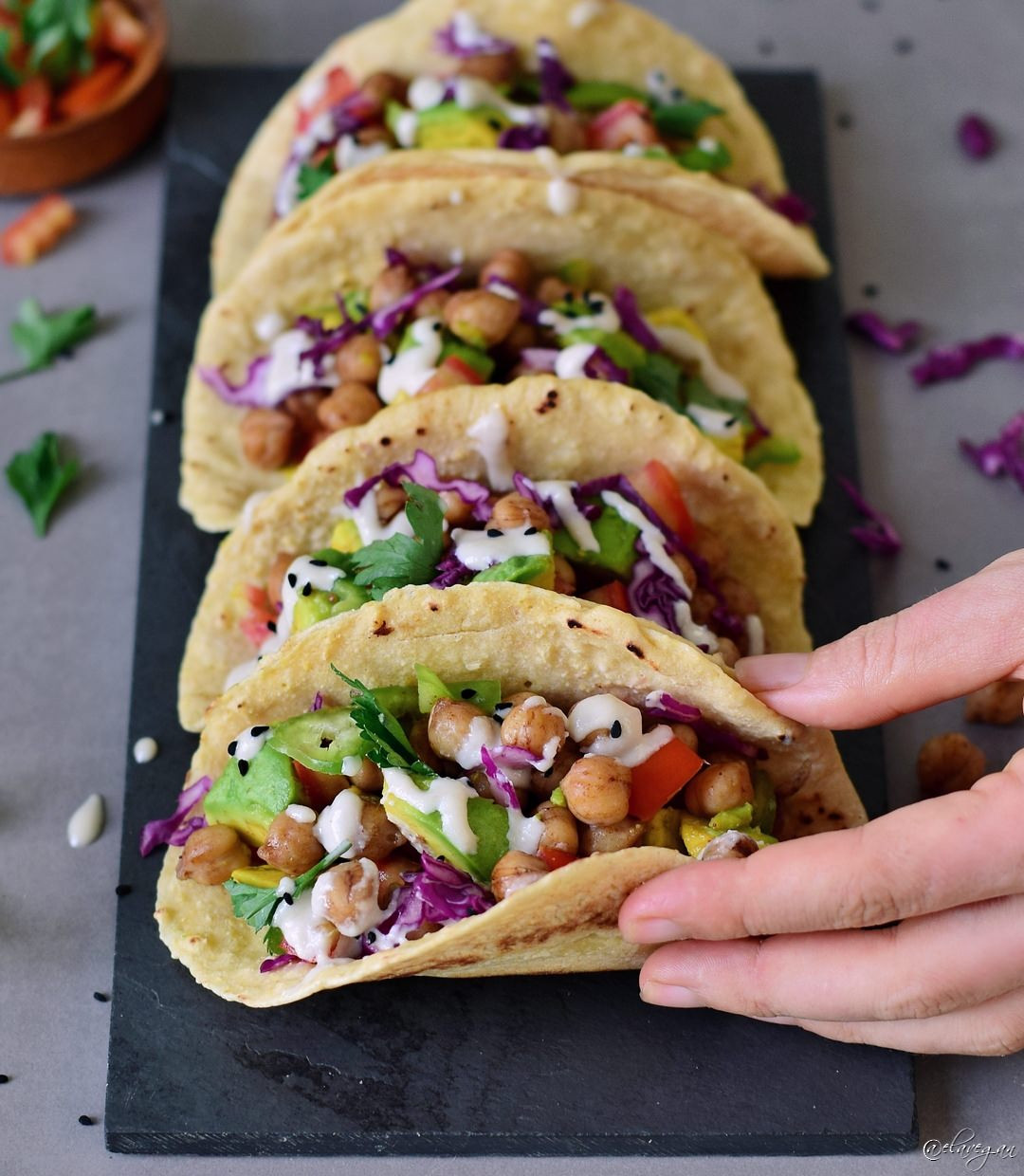 Vegan Tacos Recipes
 Vegan chickpea tacos