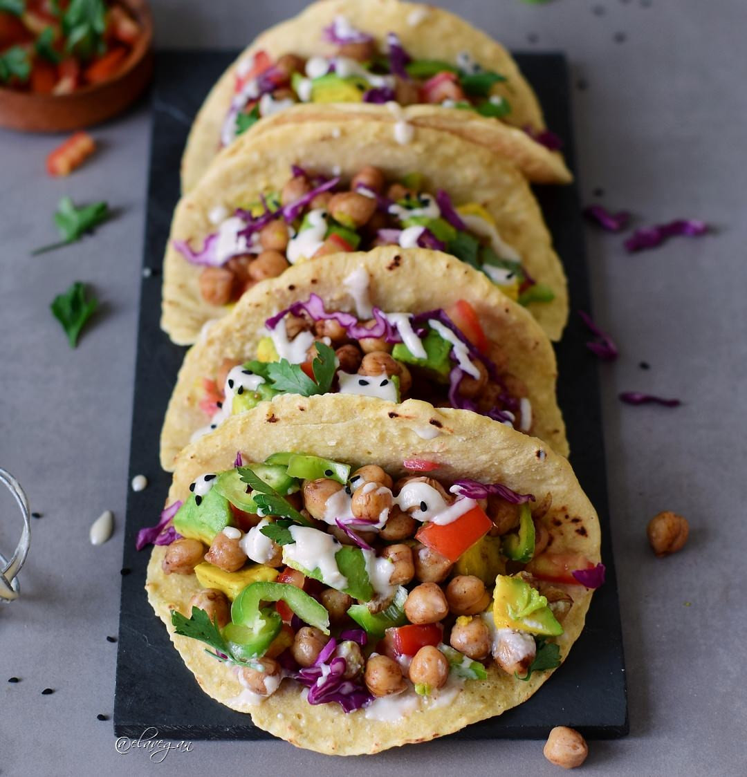 Vegan Tacos Recipes
 Vegan chickpea tacos