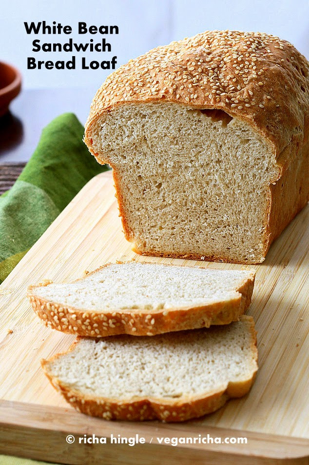Vegan White Bread
 White Bean Sandwich Bread Loaf Vegan Recipe Vegan Richa