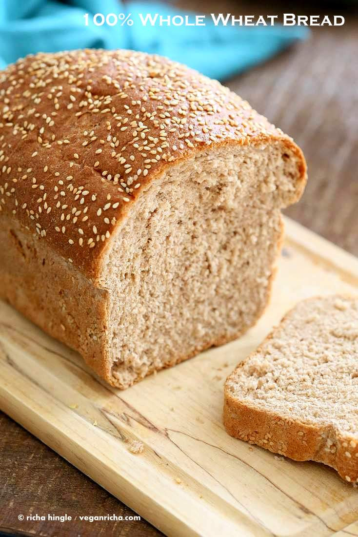 Vegan White Bread
 Whole Wheat Bread Recipe Vegan Richa