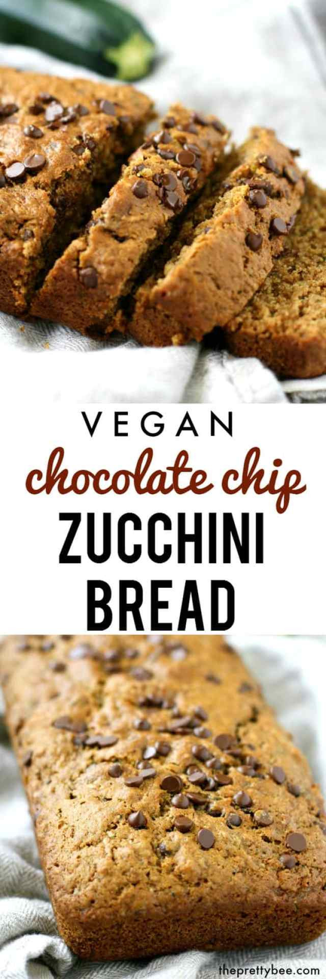 Vegan Zuchinni Bread
 Vegan Chocolate Chip Zucchini Bread The Pretty Bee