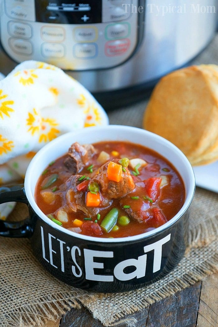 Vegetable Beef Soup Instant Pot
 Best Instant Pot Ve able Beef Soup Ground Beef or