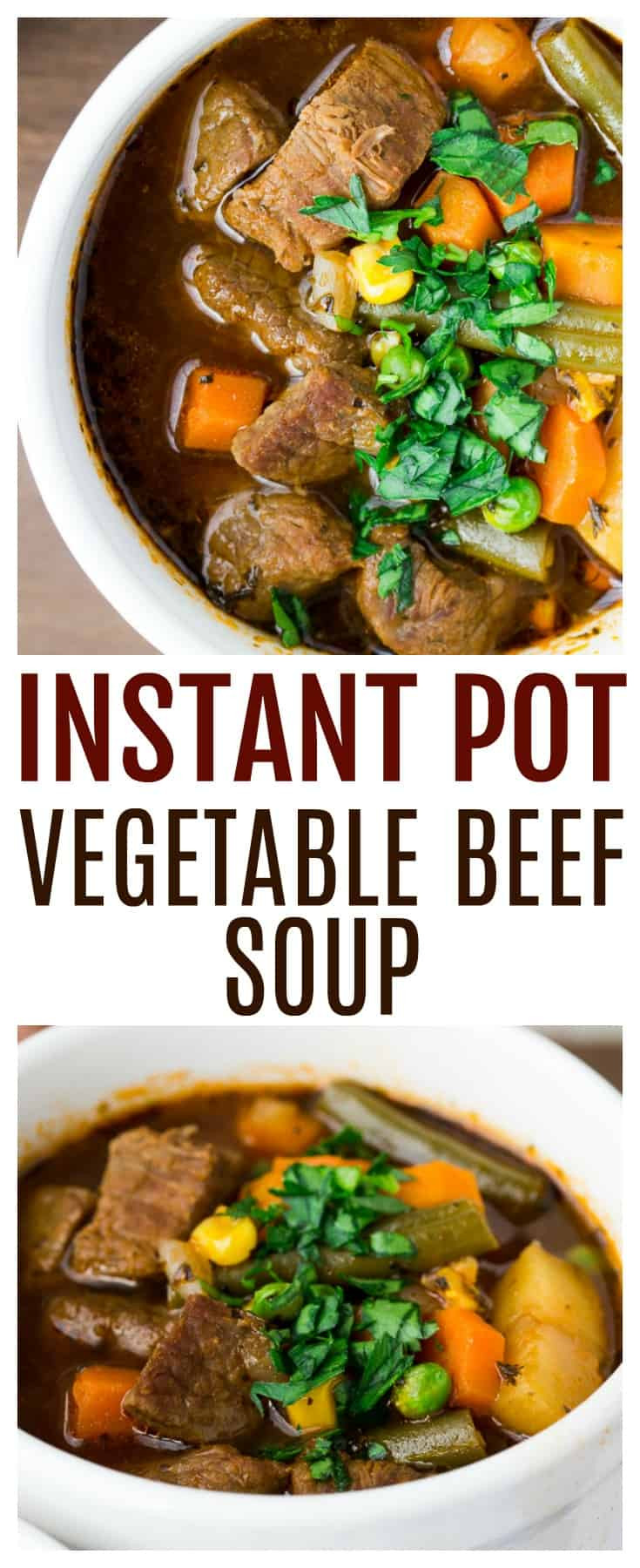 Vegetable Beef Soup Instant Pot
 Instant Pot Ve able Beef Soup Delicious Little Bites