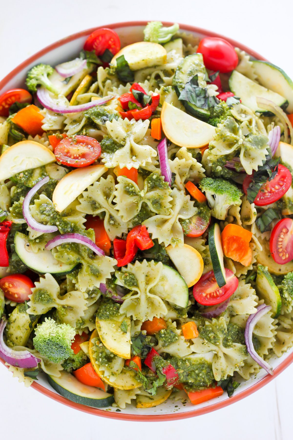 Vegetable Pasta Salad Recipes
 20 Minute Rainbow Veggie Pasta Salad Baker by Nature