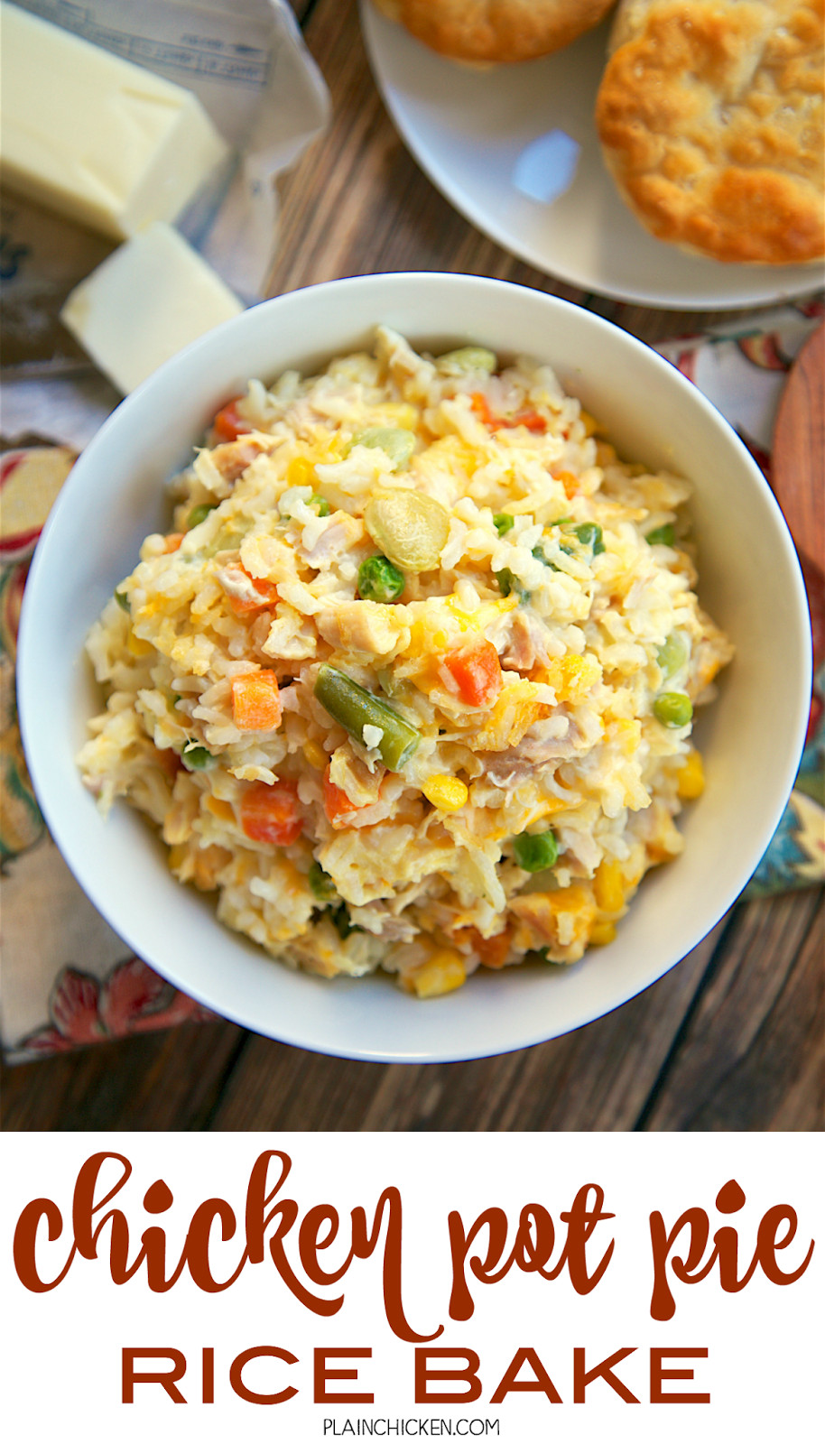 Vegetable Side Dishes For Chicken
 Chicken Pot Pie Rice Bake