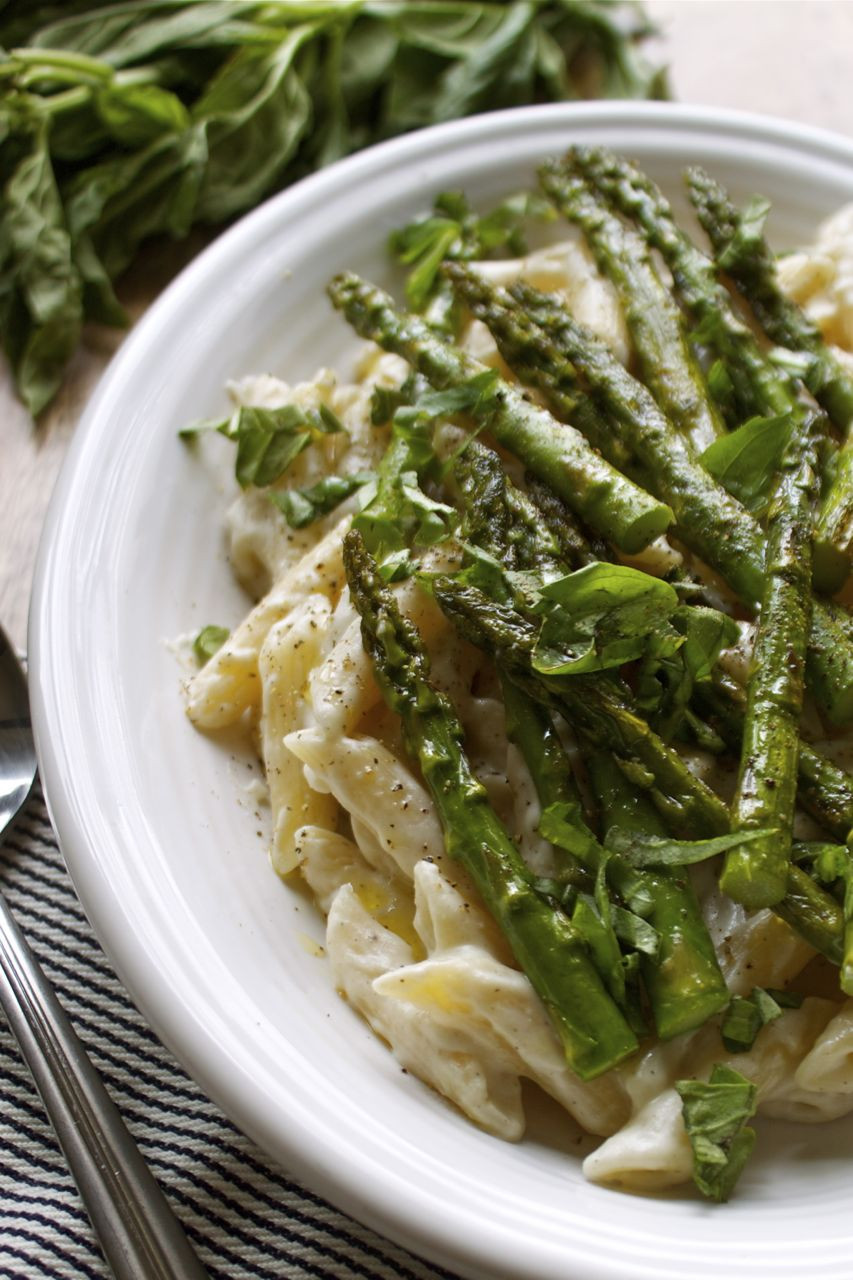 Vegetarian Asparagus Recipe
 Vegan Recipe Spring Pasta Alfredo With Roasted Asparagus