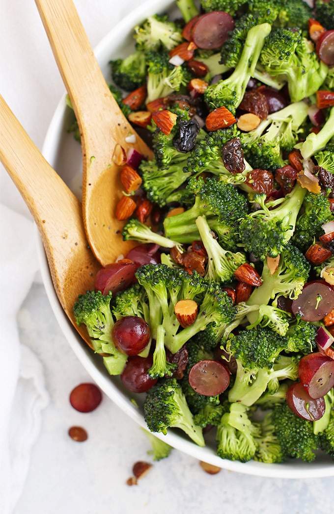 Vegetarian Broccoli Salad
 Vegan Broccoli Salad with Poppy Seed Dressing • e Lovely